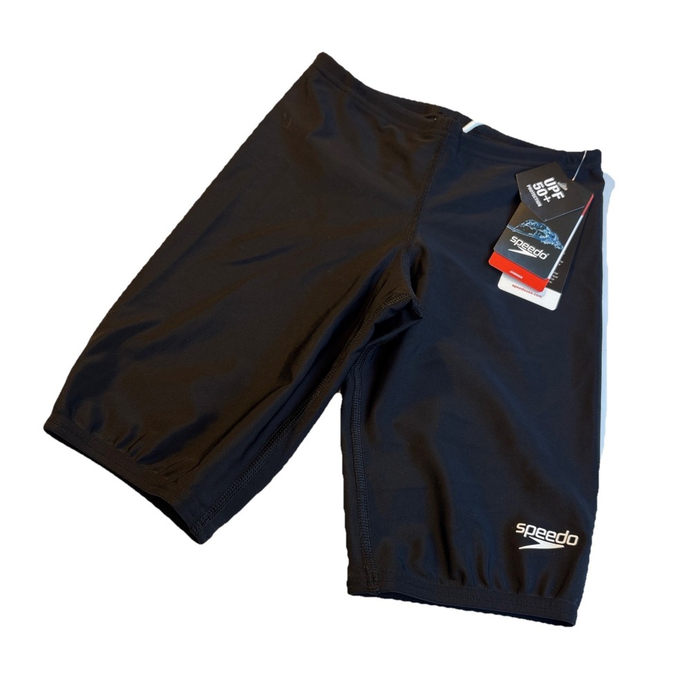 Speedo Boy's Begin to Swim Swimsuit Jammer, Sz 7 black